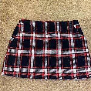 Forever 21 Red, Black, and White Plaid Skirt Size M